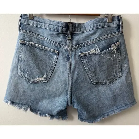 AGOLDE parker denim shorts women's size 28